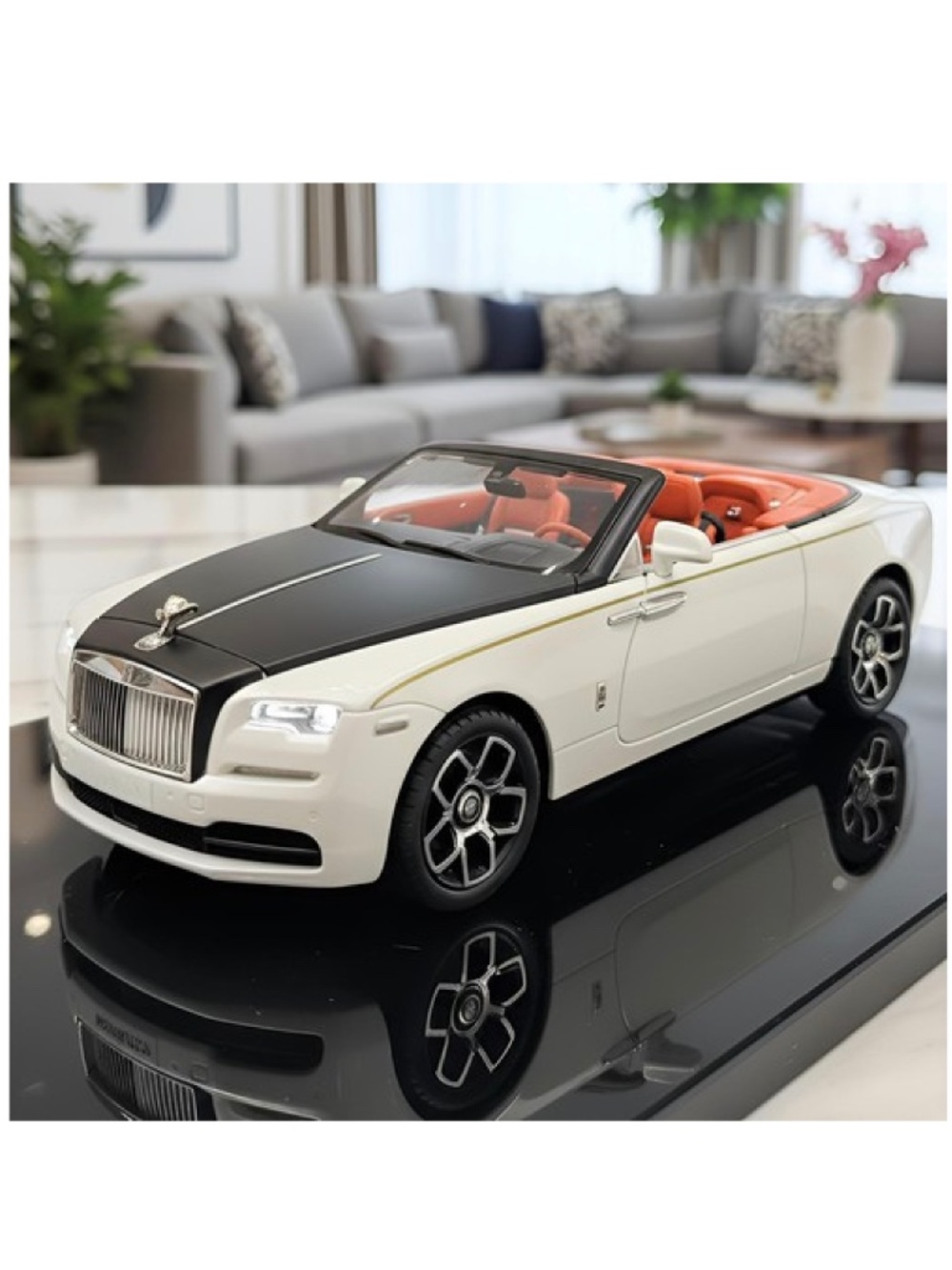ROLLS-ROYCE Dawn Convertible Diecast 1/24 in White/Black (NEW IN BOX) $120 MSRP